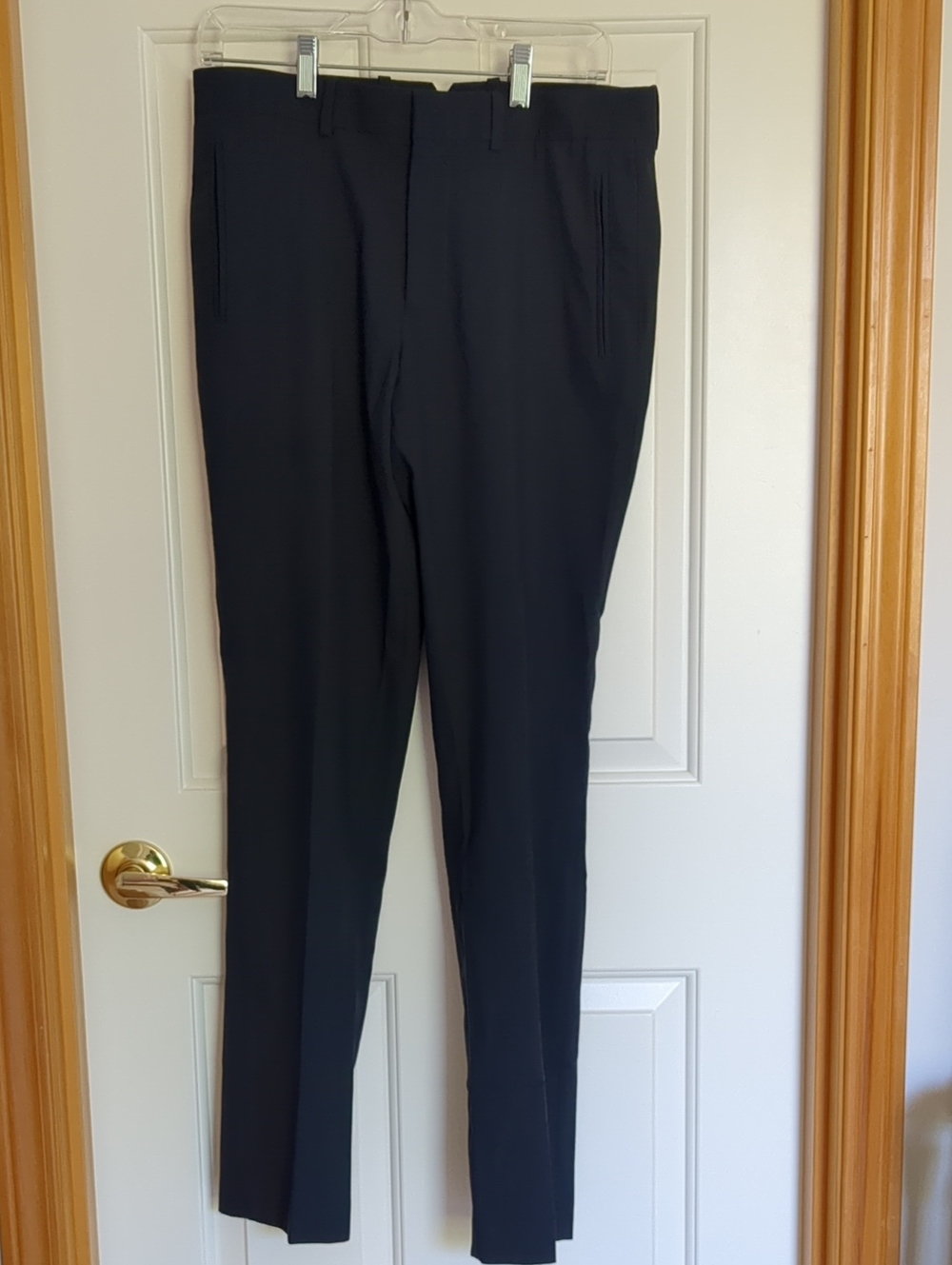 Perry Ellis Portfolio Slim Fit Navy Dress Pants